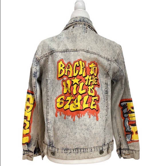Graffiti Denim Jean Jacket | Poshmark